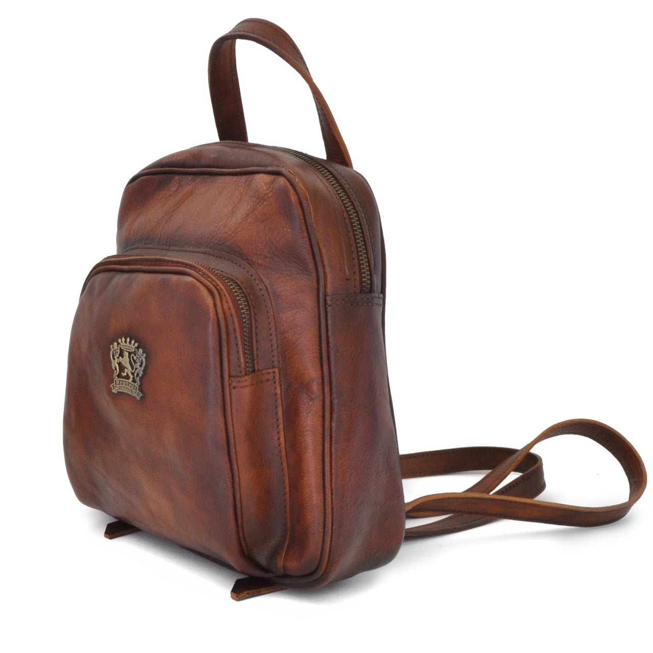 Pratesi Sirmione Backpack in genuine leather - Cognac