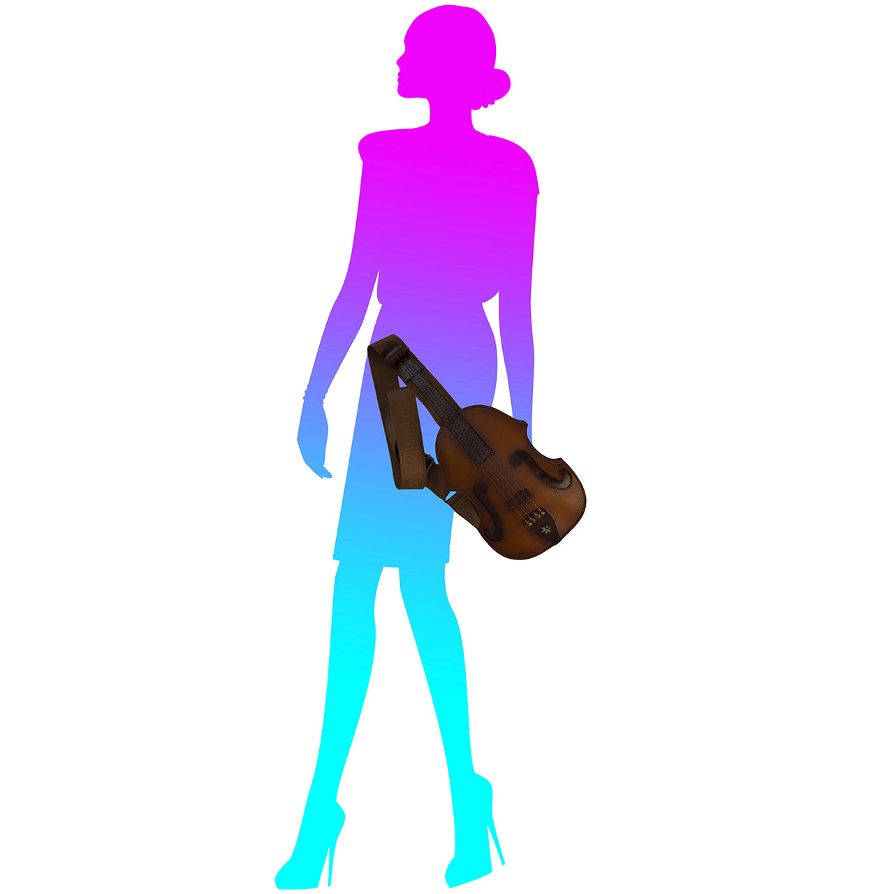 Pratesi Violino Backpack in genuine leather B210 - Cognac