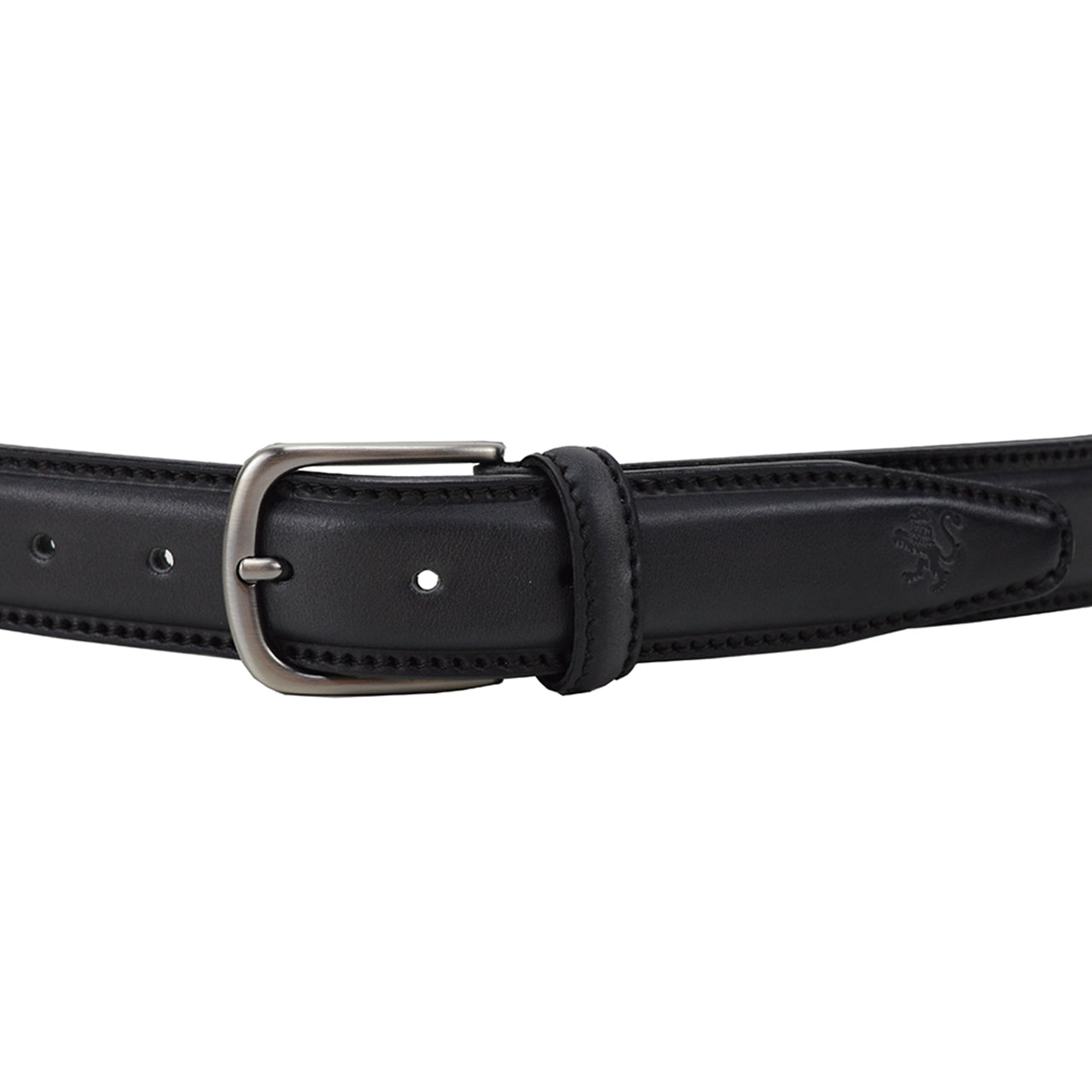 Pratesi Belt 105cm in Vegetable-Dyed Leather - Black - SALE!