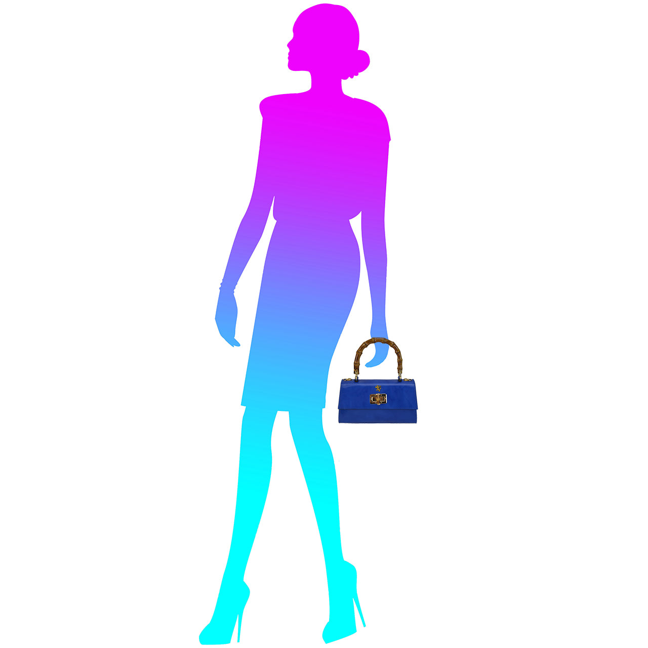 Pratesi Castalia R298/20 소가죽 소재의 레이디 백 - Radica Orange