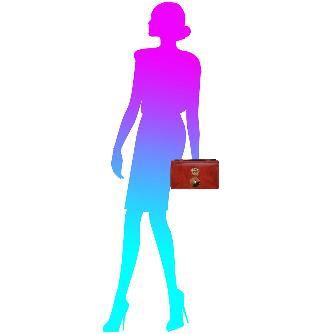 Pratesi Le Falle R194 Bolso de señora con cadena - Radica Naranja