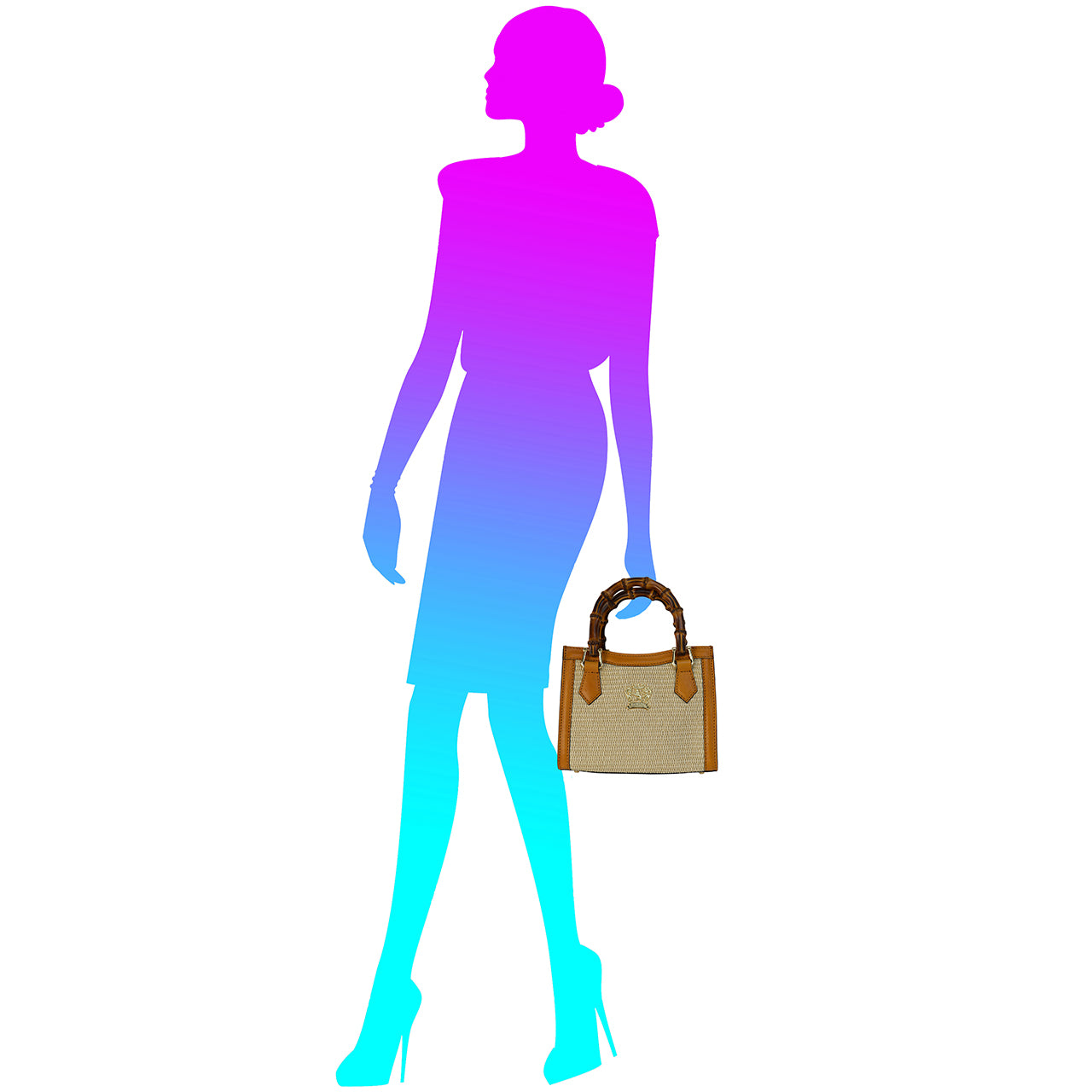 Pratesi Capri 레이디 백 S498/PCE - 여름 코냑