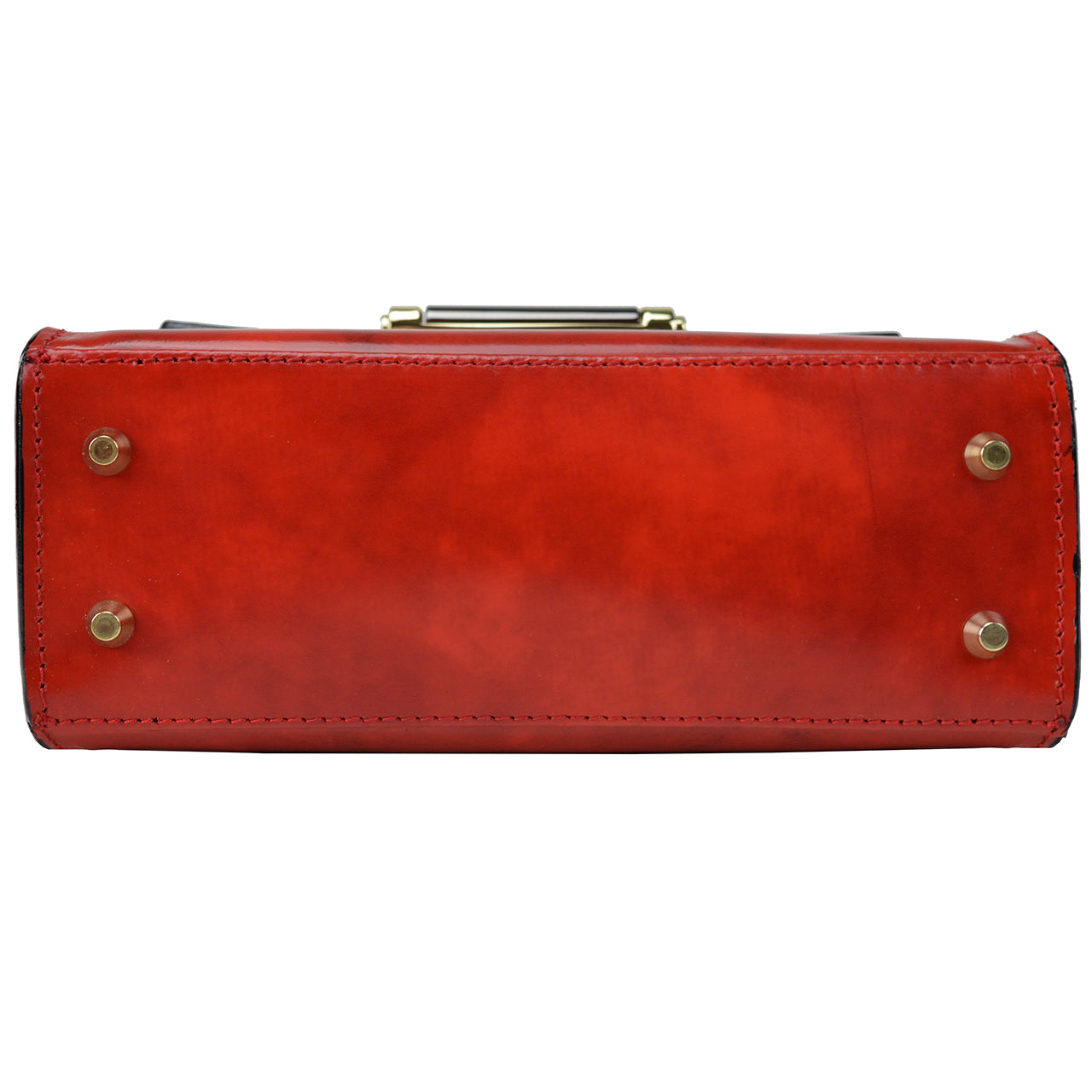 Pratesi Miss Impruneta R146 Lady Bag in genuine leather - Brunelleschi Blue