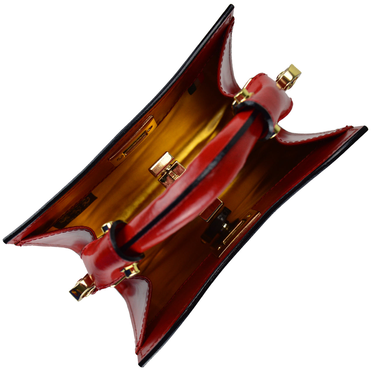 Bolso Señora Pratesi Anna Maria Luisa de' Medici Pequeño en piel de vaca K150/20 - King Cherry