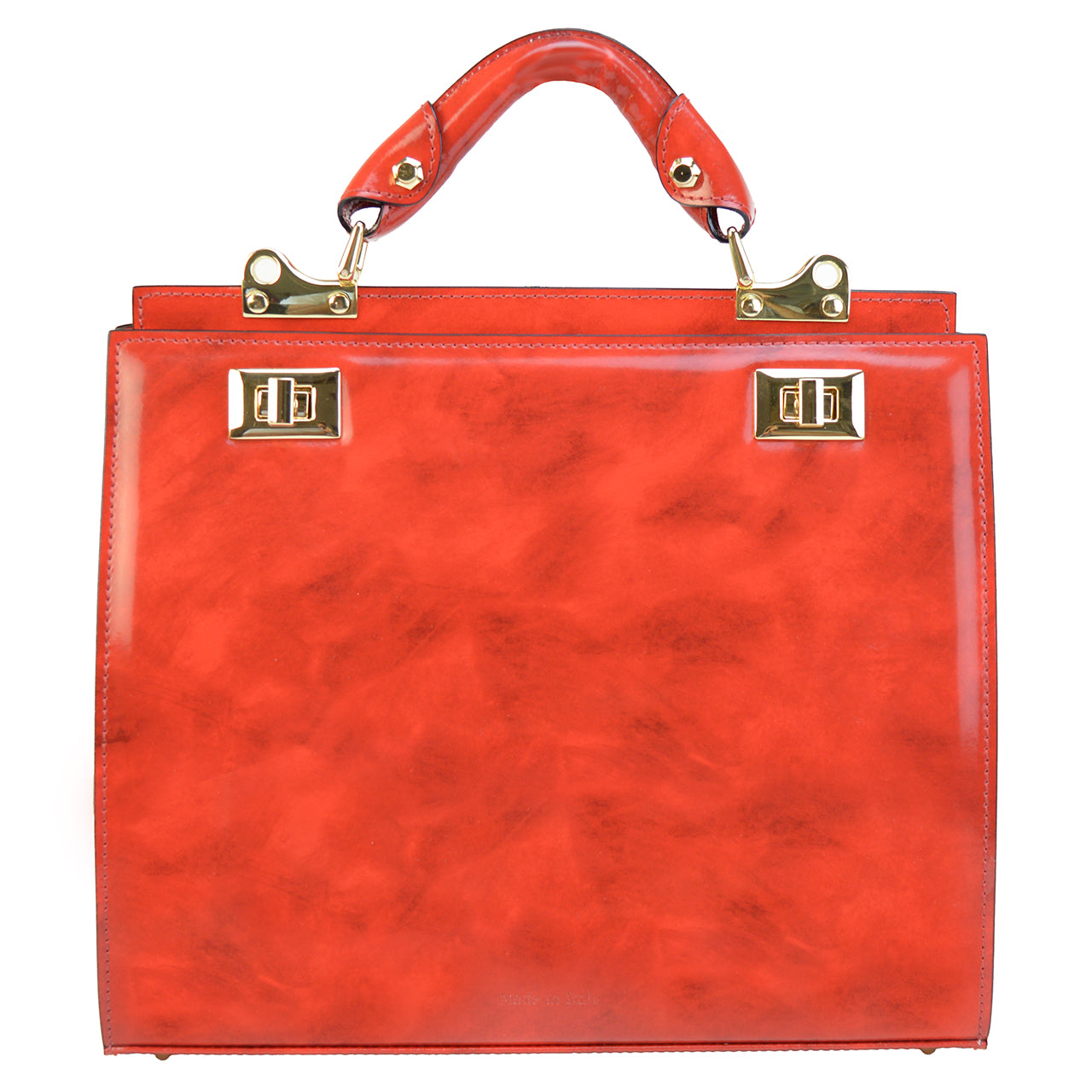 Pratesi Anna Maria Luisa de' Medici 소가죽 소재의 빅 레이디 백 - Radica Peach