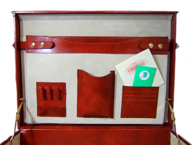 Pratesi Machiavelli Attach Case in Italian Brunelleschi Leather - Brown