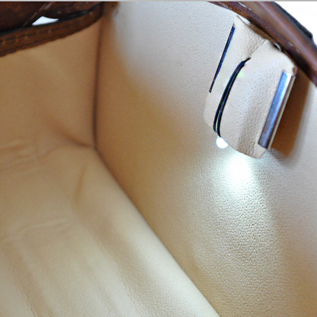 Pratesi Handbag Lady Brunelleschi in genuine Italian leather - Vegetable Tanned Italian Leather Green