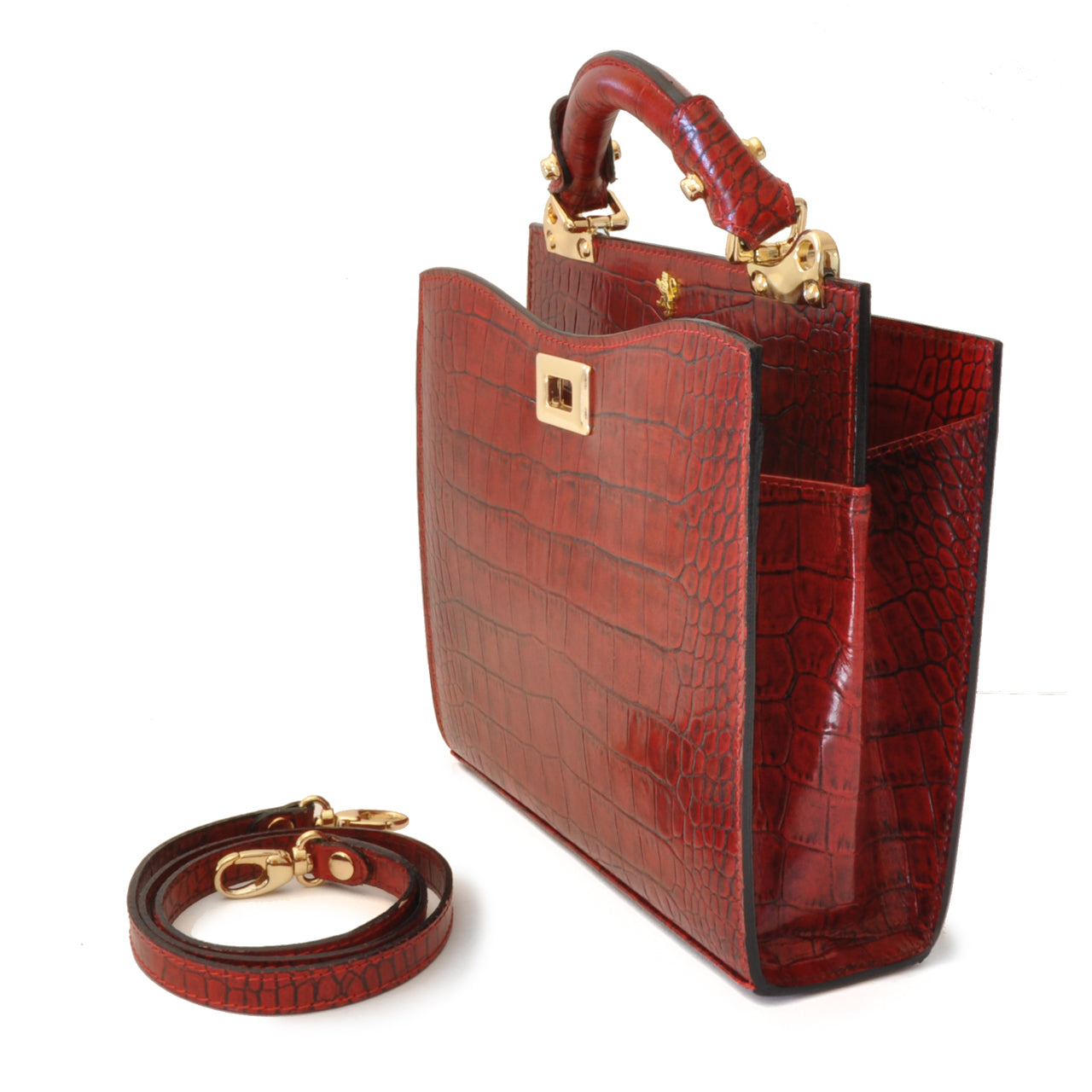 Pratesi Anna Maria Luisa de' Medici Small King Lady Bag in genuine Italian leather