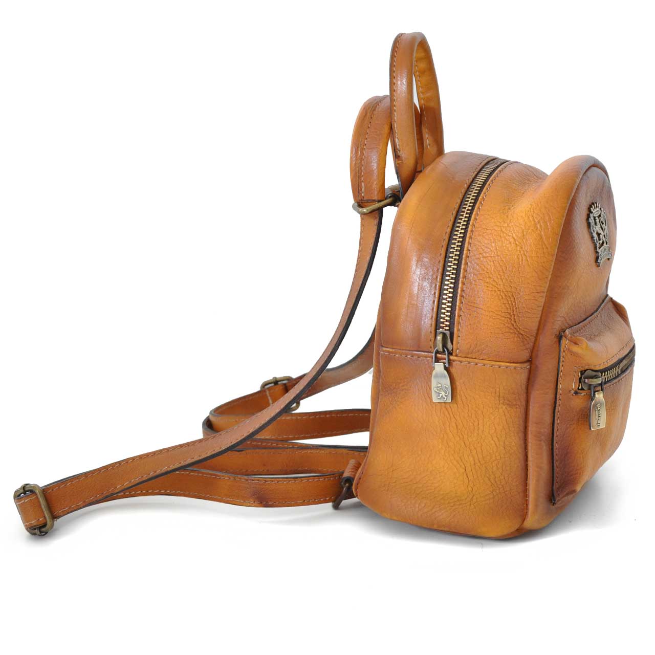 Pratesi Montegiovi Backpack in genuine Italian leather - Montegiovi Backpack B186 Cherry
