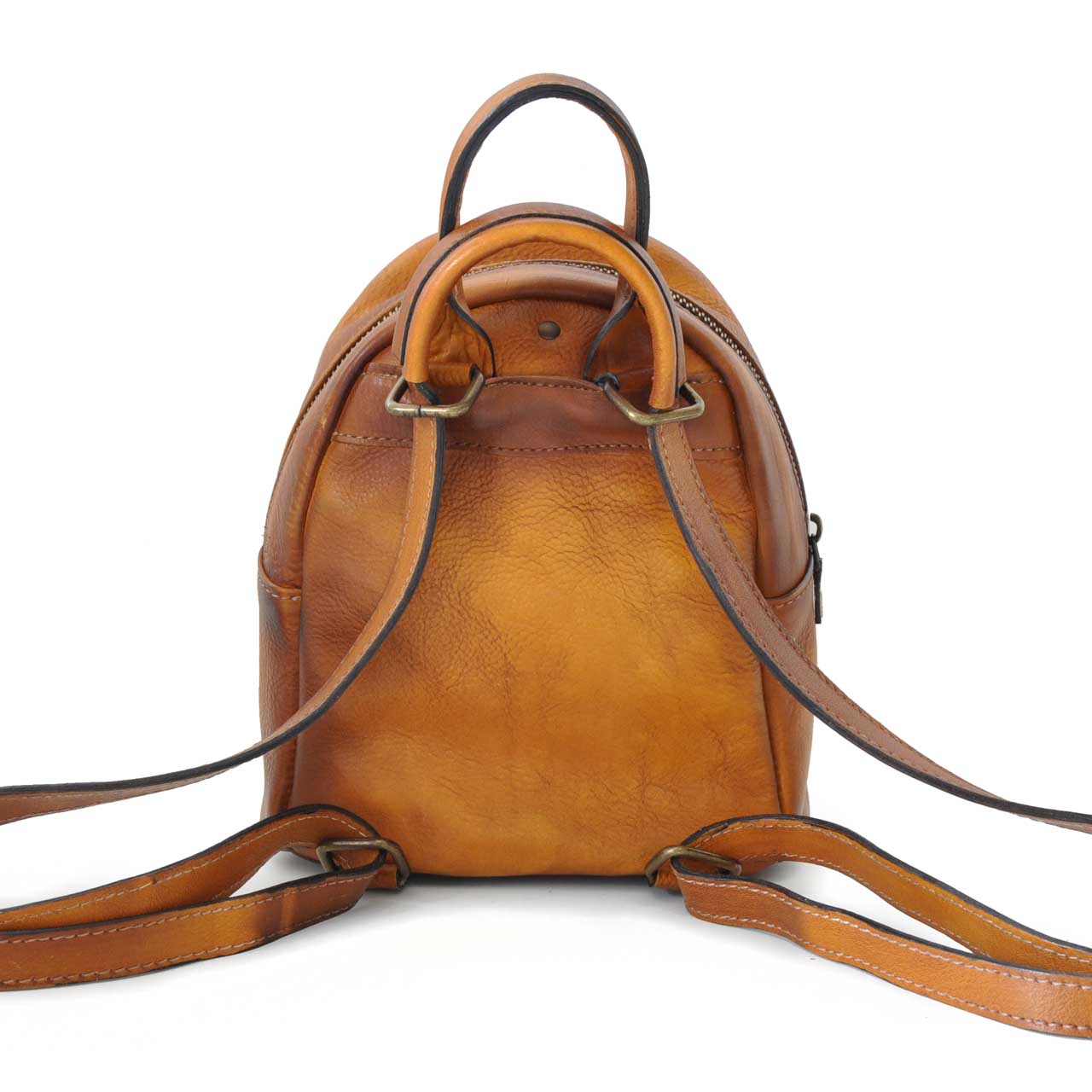 Pratesi Montegiovi Backpack in genuine Italian leather - Montegiovi Backpack B186 Cherry