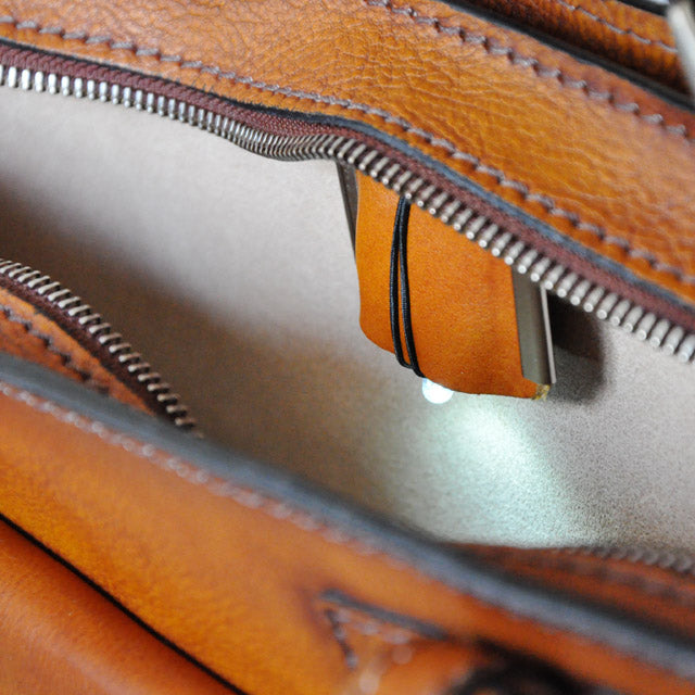 Pratesi Business Bag Milano Medium de auténtica piel italiana