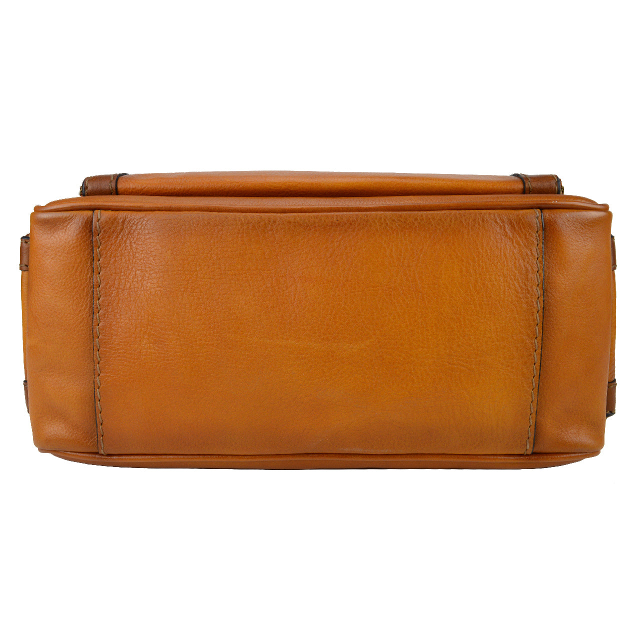 Bolso Pratesi Elba en auténtica piel italiana - Cuero Italiano de Curtido Vegetal Cognac