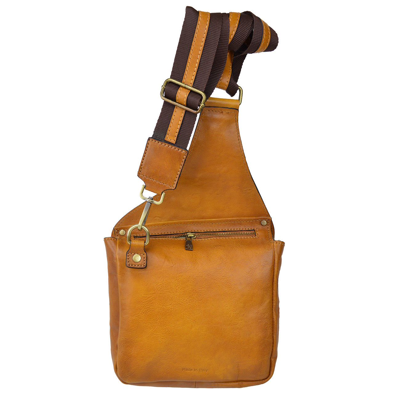 Pratesi Bisaccia Bag in genuine Italian leather