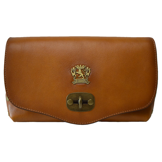 Pratesi Castel Del Piano Clutche in genuine Italian leather - Castel Del Piano B161 Cognac