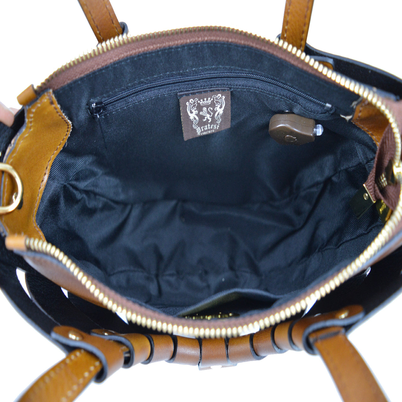Pratesi Lucolena Clutch bag B110 - Vegetable Tanned Italian Leather Black