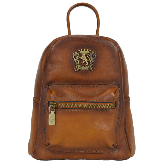 Pratesi Montegiovi Backpack in genuine Italian leather - Montegiovi Backpack B186 Brown