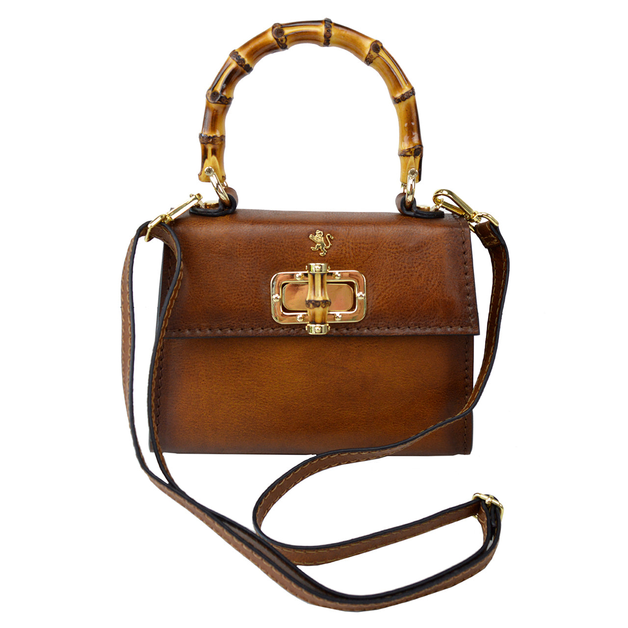 Pratesi Castalia Lady Bag in genuine Italian leather - Vegetable Tanned Italian Leather Cherry