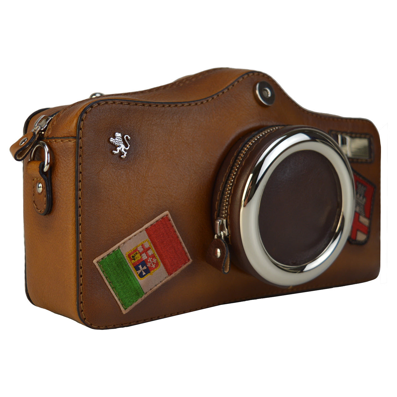 Pratesi Photocamera Bag in genuine Italian leather