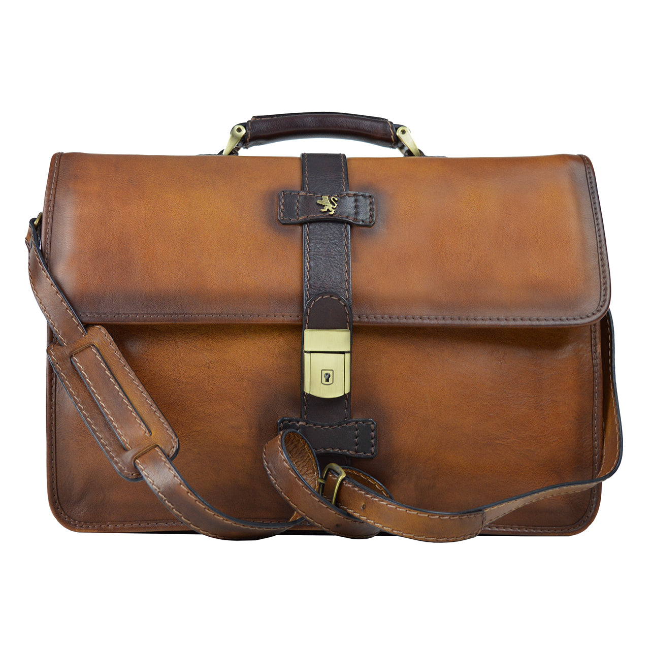 Pratesi Briefcase Pratomagno in genuine Italian leather