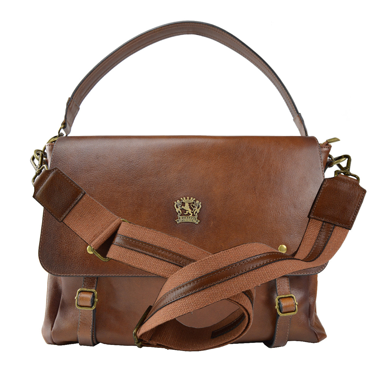 이탈리아산 천연 가죽 소재의 Pratesi Abetone 숄더백 B475