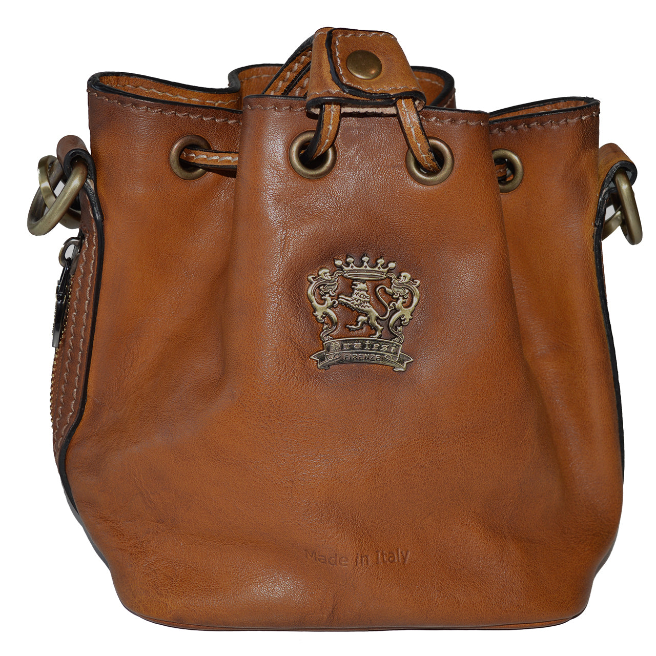 Pratesi Sorano Small Woman Bag in genuine Italian leather - Vegetable Tanned Italian Leather Brown