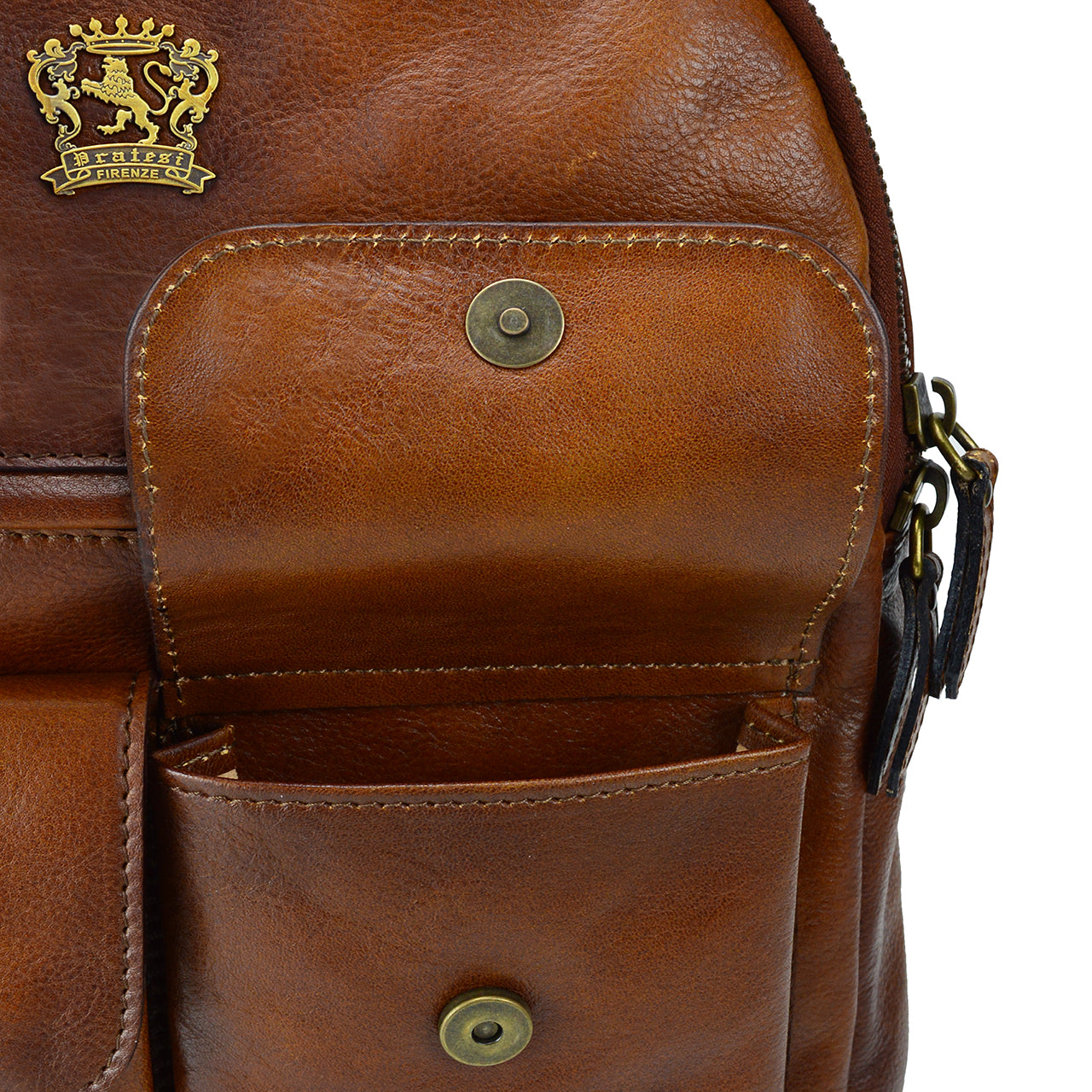 Pratesi Backpack Montelupo B521 in genuine Italian leather