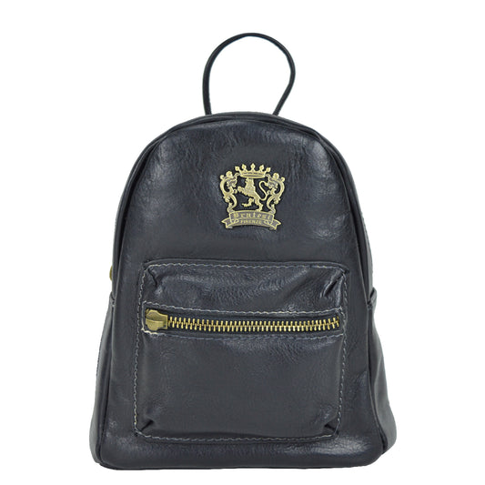 Pratesi Montegiovi Backpack in genuine Italian leather - Montegiovi Backpack B186 Black