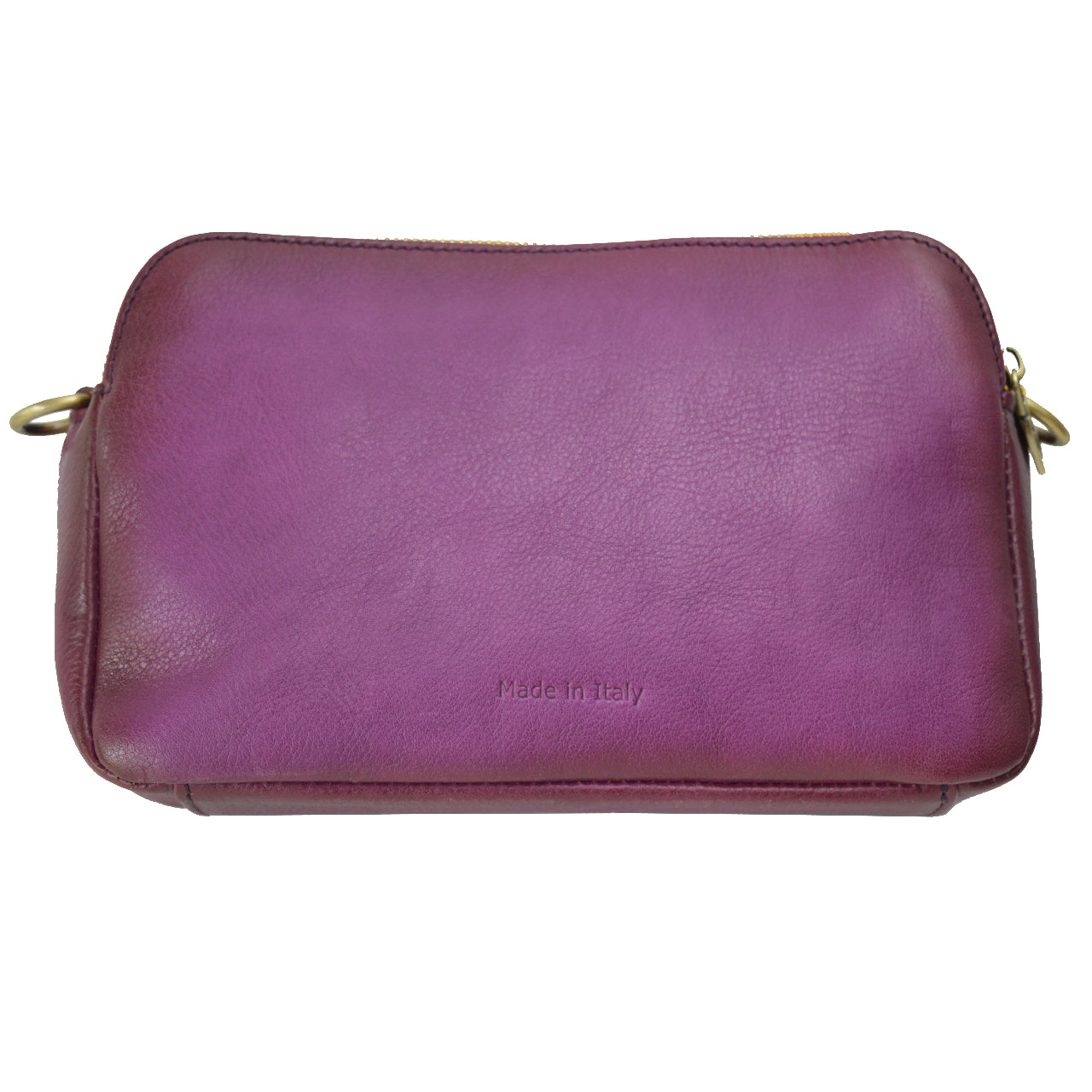 Sac Pratesi Carmignano 2 zip 3 comp B195 - Cuir Italien au Tannage Végétal Noir