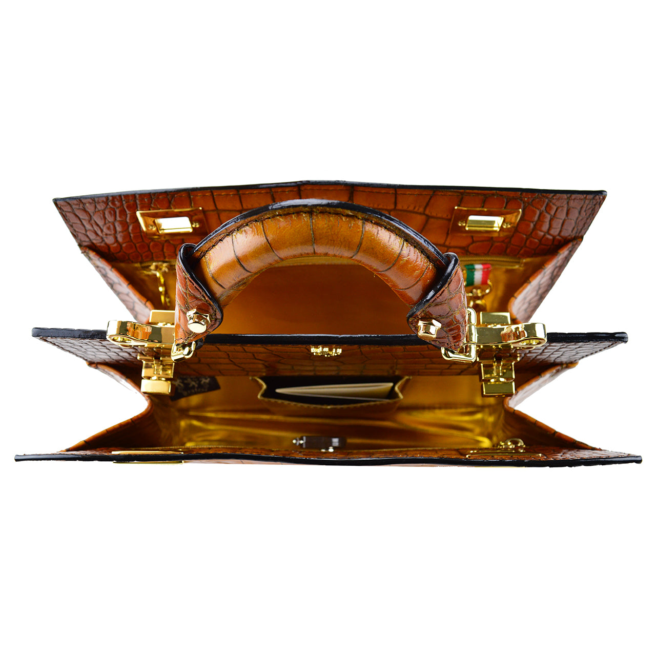 이탈리아 정품 가죽 소재의 Pratesi Anna Maria Luisa de' Medici 미디엄 킹 레이디 백