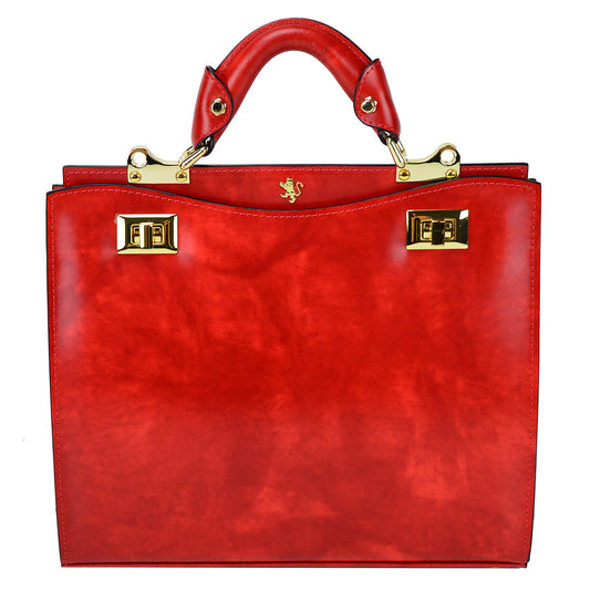 Pratesi Anna Maria Luisa de' Medici Medium Lady Bag in genuine Italian leather