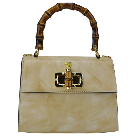 Pratesi Castalia Lady Bag in genuine Italian leather - Castalia White