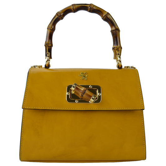 Pratesi Castalia Lady Bag in genuine Italian leather - Castalia Mustard