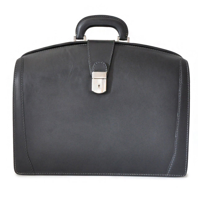 Pratesi Briefcase for Laptop Brunelleschi in genuine leather - Black