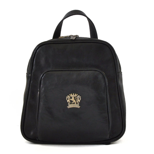 Pratesi Sirmione Backpack in genuine leather - Black