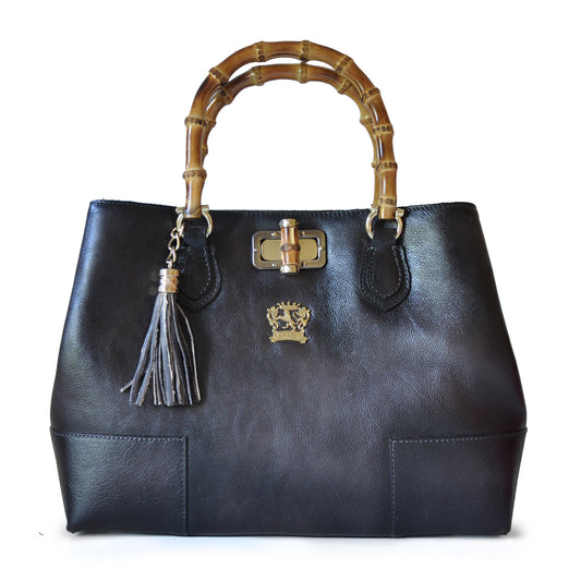 Pratesi Sarteano Shoulder Bag in genuine leather - Grey