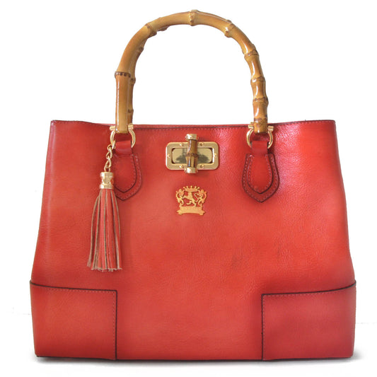 Pratesi Sarteano Shoulder Bag in genuine leather - Pink
