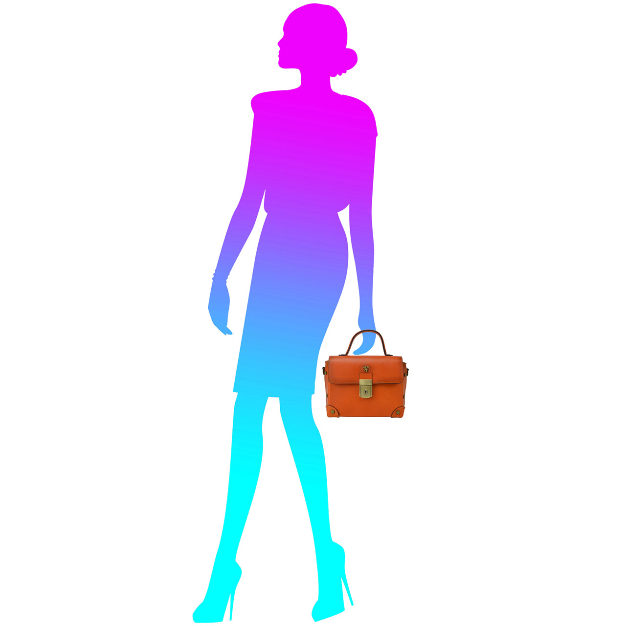 Pratesi Tote Bag Buti 330/P in cow leather - Bruce Chianti- LQE