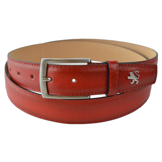 Pratesi Belt in genuine leather - Cherry