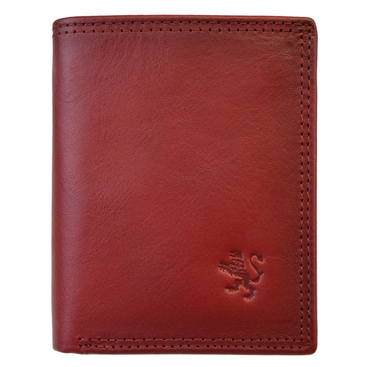 Pratesi Porta Romana Men's Wallet in Vegetable-Dyed Leather - Cherry