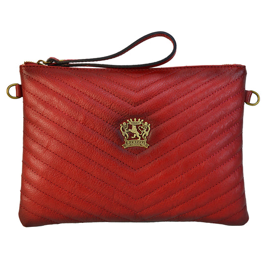 Pratesi Rufina B253/28 Woman Bag in genuine leather - Cherry
