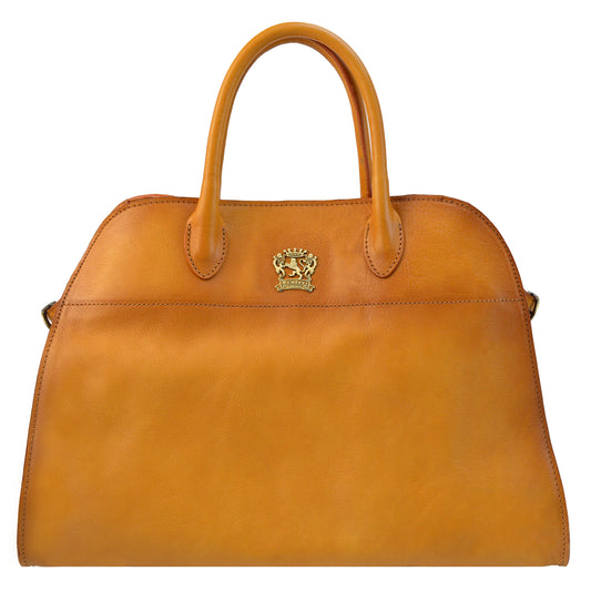 Pratesi Gran Margot in Vegetable-Dyed Genuine Italian Leather - Cognac