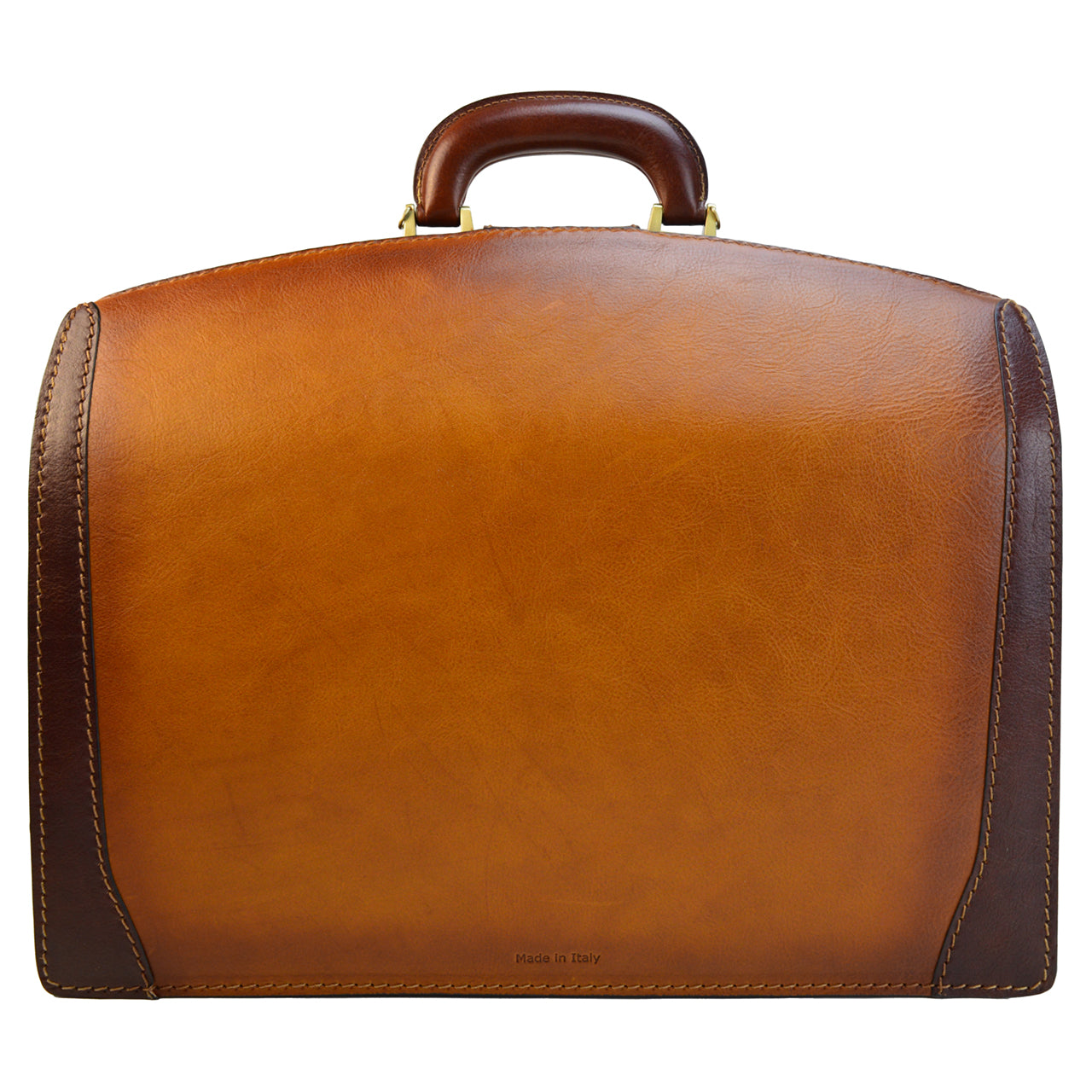 Pratesi Briefcase for Laptop Brunelleschi in genuine leather - Black