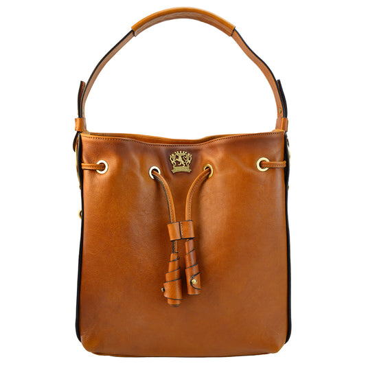 Pratesi Viareggio Italian Bag in Vegetable-Dyed Leather - Brown