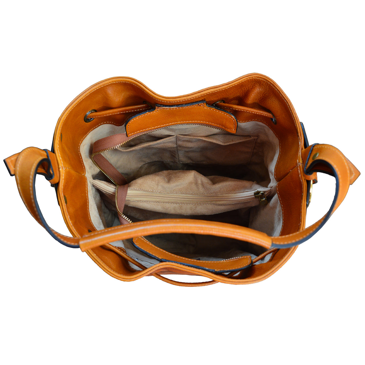 Pratesi Viareggio Italian Bag in Vegetable-Dyed Leather - Brown