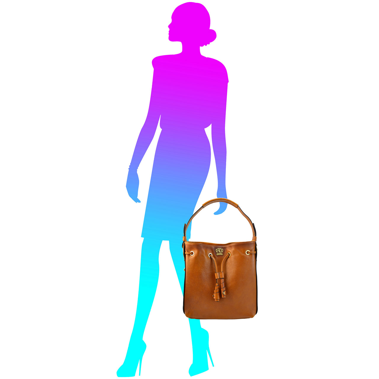 Pratesi Viareggio Italian Bag in Vegetable-Dyed Leather - Brown