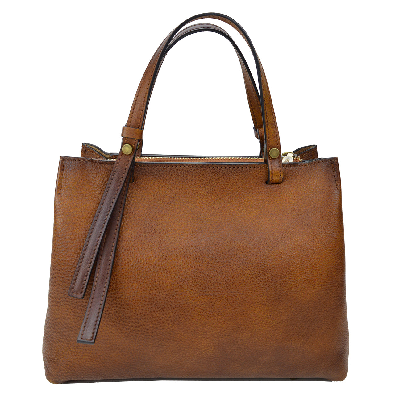 Pratesi Camperiti Ladies Handbag in Genuine Italian Vegetable Dyed Leather - Blue