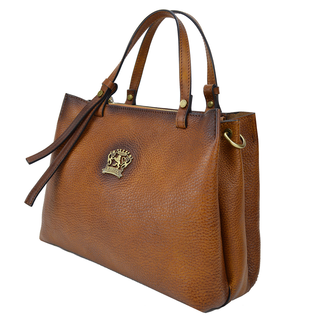 Pratesi Camperiti Ladies Handbag in Genuine Italian Vegetable Dyed Leather - Blue