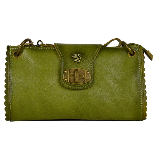 Pratesi Woman Bag Pontremoli B336 in genuine leather - Green