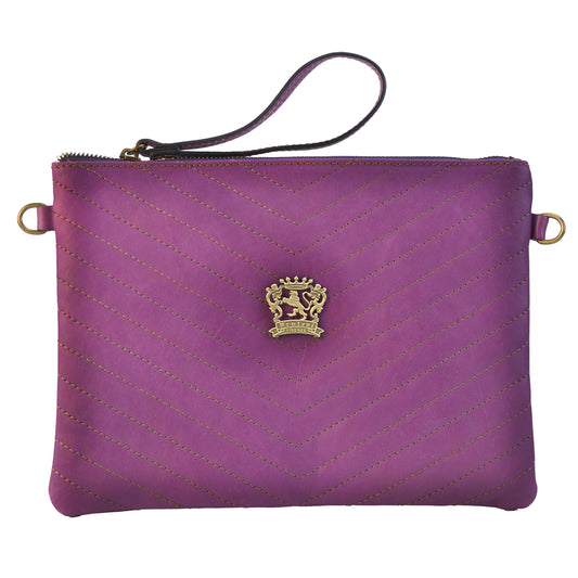 Pratesi Rufina B253/28 Woman Bag in genuine leather - Violet