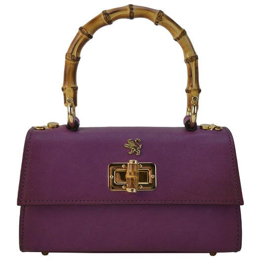 Pratesi Castalia B298/20 Lady Bag in genuine leather - Violet